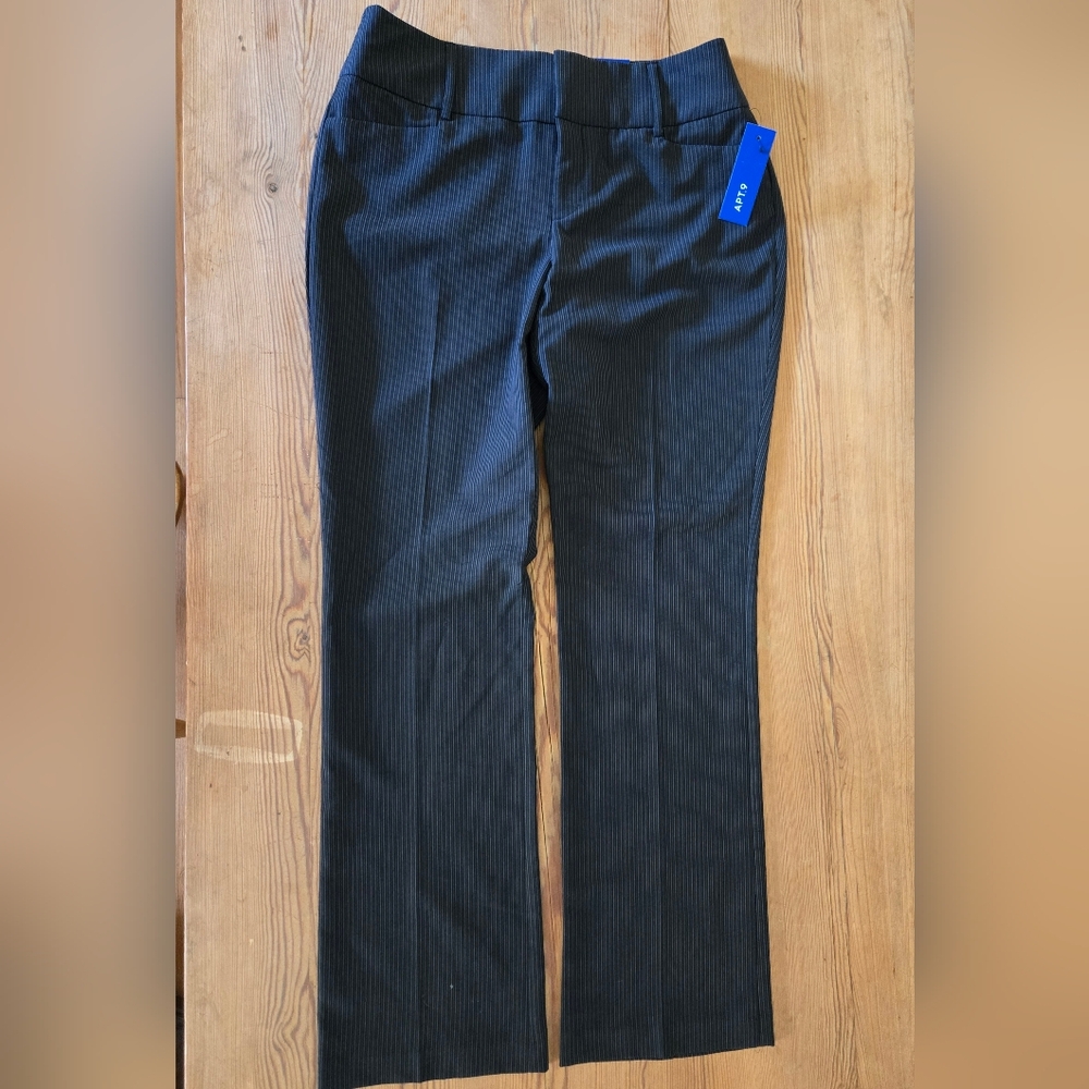 Kohl's Apt. 9 Black Pinstripe Pants